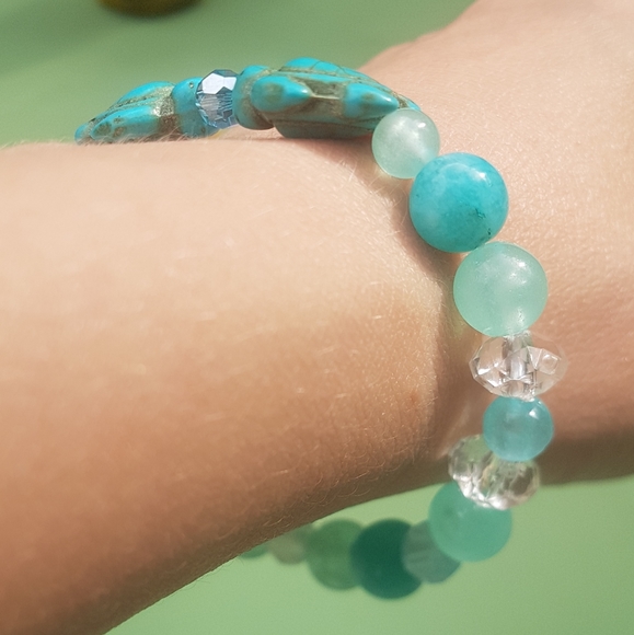 ππ’ Turtle Love Larimar Bracelet - Picture 3 of 5
